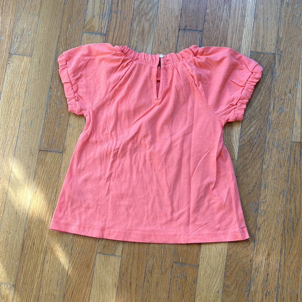 Pink Ruched Neck Tee - Picture 4 of 5